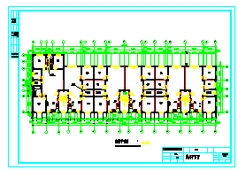 【7层】4000平米左右七层框架结构住宅楼cad设计图（全套图纸及计算书）-图二