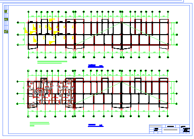 【7层】4300平米左右七层框架结构住宅楼cad设计图（建筑图结构图计算书）-图一