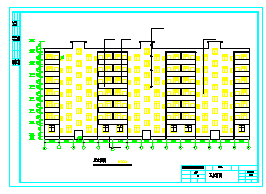 【7层】住宅楼全套cad设计图 （4000平，含计算书，建筑图，结构图）-图二