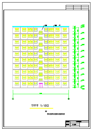 【10层】花园钢结构住宅楼全套cad设计图(含计算书、建筑图，结构图)-图二