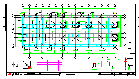 4405平米五层框架职工宿舍cad设计图（计算书、结构图）-图二