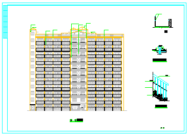 7940.81㎡11层剪力墙单身公寓cad毕业设计（结构计算、预算、建筑、结构图、施组）-图一