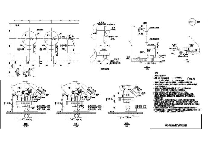 某燃油锅炉房标准套图CAD设计构造完整图纸_图1