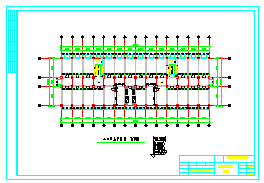 某6层宿舍楼全套cad设计图（4000~5000平，含计算书，建筑图，结构图）-图二