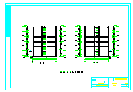 某6层宿舍楼全套cad设计图（4898平，含计算书，建筑图，结构图）-图一