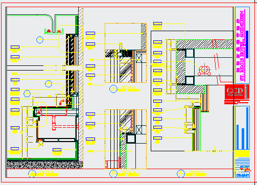 某卫生间CAD设计完整构造详图平面图