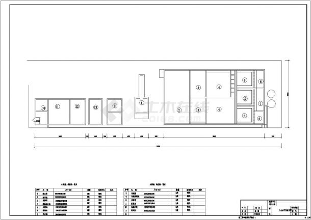 某地中学污水处理设施施工CAD设计完整环保图纸-图二