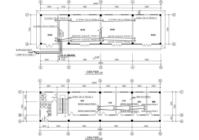 某2层加油站电气施工设计图_图1