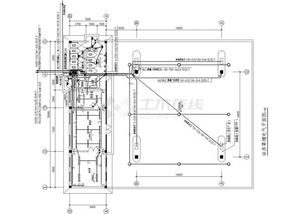 某2层加油站电气施工设计图-图二
