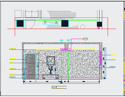 某漱芳斋茶楼大包间卫生间CAD设计节点施工图