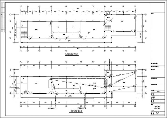 中学4层2000㎡实验搂电气施工设计图_图1
