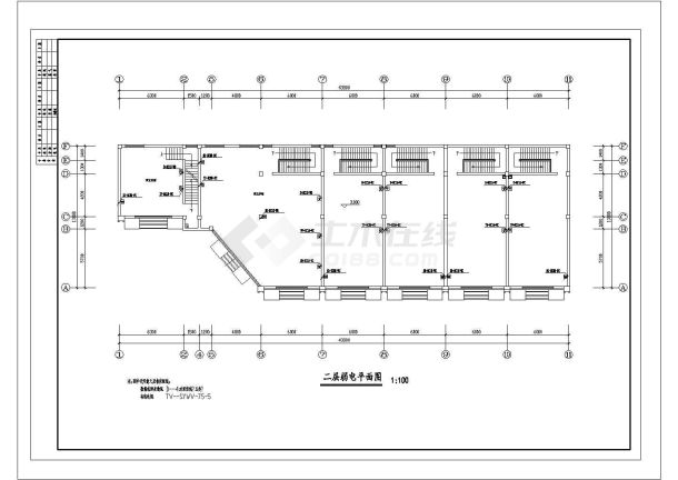 某地区沿街多层高档商业楼电气施工图-图一