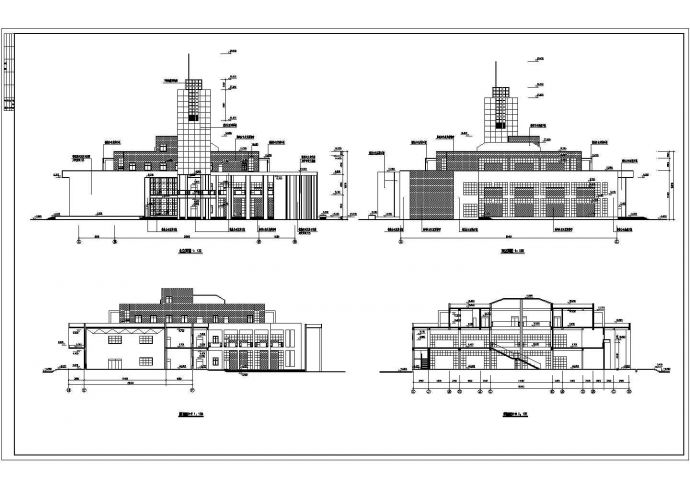 某艺术中心建筑CAD设计完整大样施工图_图1