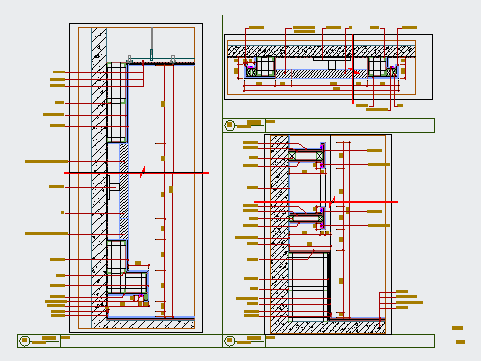 某咖啡厅CAD构造平面设计节点图纸_图1