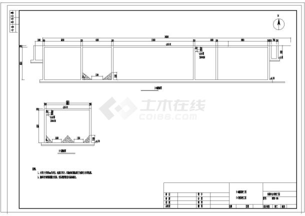 某医院污水处理CAD环保设计节点系统图-图二