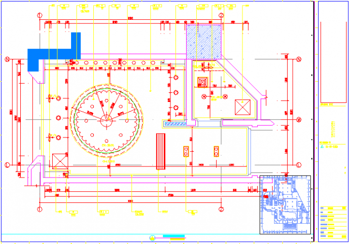 某中式餐厅CAD全套设计构造立面图_图1