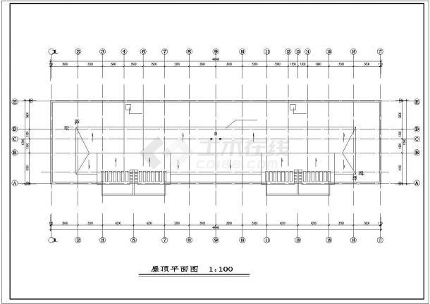 重庆市德普花园小区3100平米5层砖混住宅楼建筑设计CAD图纸（含车库）-图一