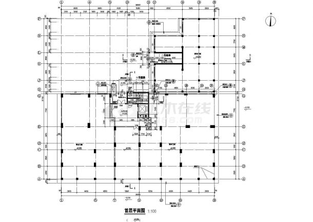 莆田市艺苑花园小区12层框架结构住宅楼建筑设计CAD图纸（带跃层）-图一