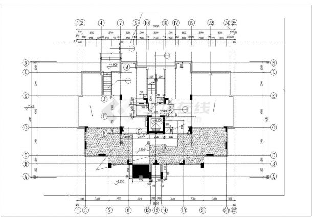 兰州市和风苑小区11层框架结构住宅楼建筑设计CAD图纸（含地下层）-图一
