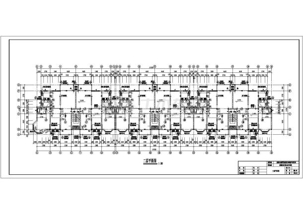 克拉玛依市某居住区6层砖混结构住宅楼建筑设计CAD图纸（含架空层）-图二