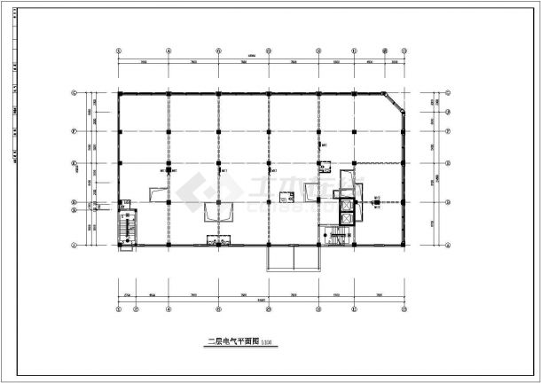 某商务楼强电消防电气施工图-图一