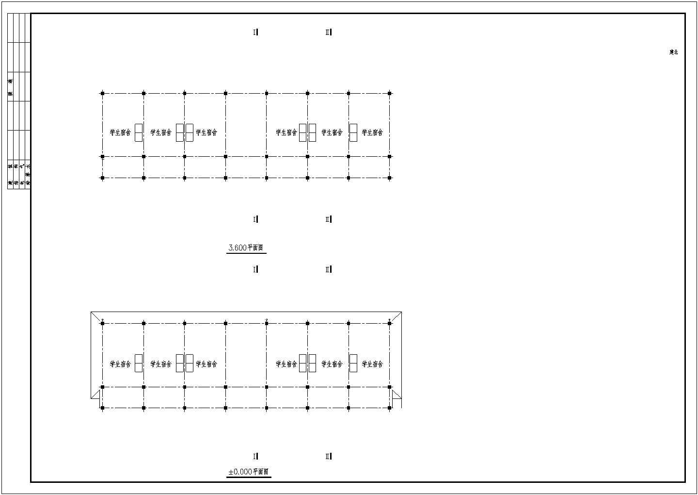 某藏式学生宿舍CAD建筑详细节点剖面施工图