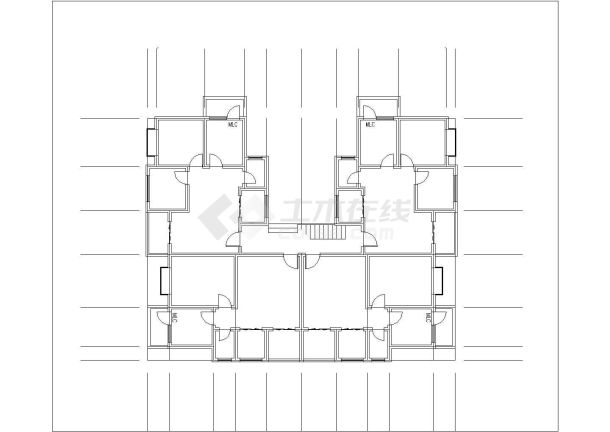 济南市锦翠花园小区7层砖混结构住宅楼全套建筑设计CAD图纸-图一