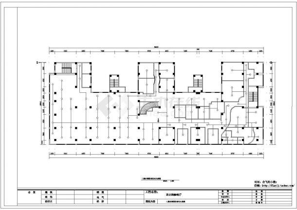 某长69.22米 宽26.64米 连云港咖啡厅CAD室内设计装修方案-图二