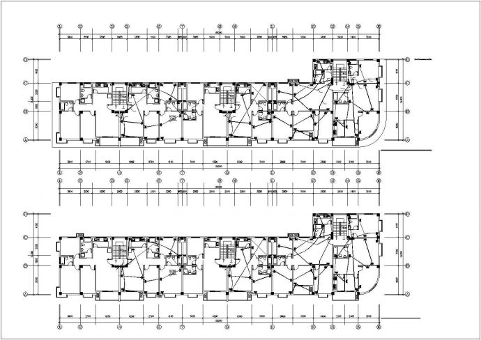 某4000㎡六层半商住楼电气施工图（三类名用建筑）_图1