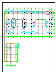 同济-合肥工行后台中心建筑结构排水暖通电气设计cad施工图-图一