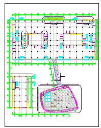 同济-合肥工行后台中心建筑结构排水暖通电气设计cad施工图-图二