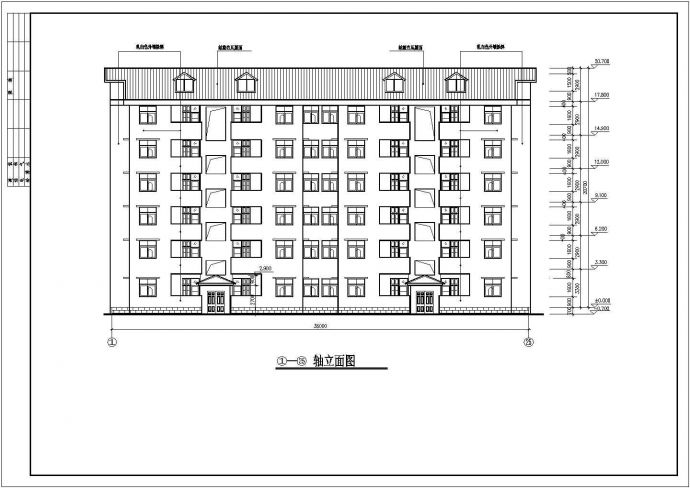 福州市吉祥花园小区3180平6层砖混结构住宅楼建筑设计CAD图纸（含阁楼）_图1