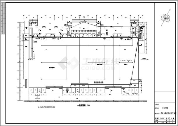 郑州某大型货运仓库工程电气规划CAD参考图-图一