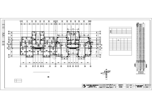 【山西】某住宅楼地下2层地上33层钢混剪力墙住宅楼结构施工CAD图-图一