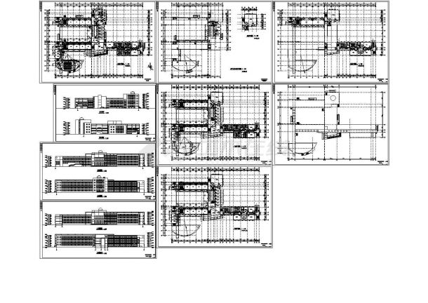 首都航天中学综合教学楼建施CAD图纸-图一