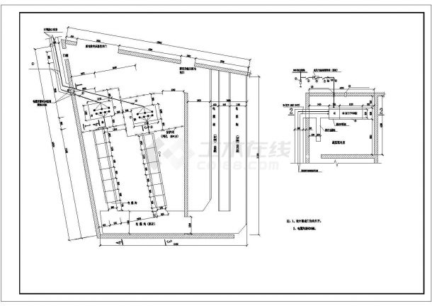某建筑变配电工程电气施工图纸（两台1600KVA变压器）-图二