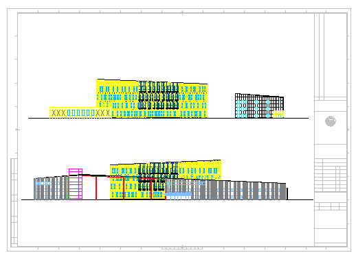 同济-上海交通银行数据处理中心建筑结构排水暖通电气CAD图纸_图1