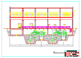 某地区电站厂房综合整套cad施工设计图-图一