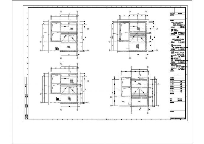 温州大剧院主楼结构施工cad图，共十二张_图1
