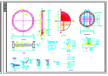 某地区全套集水井结构CAD设计图纸-图一