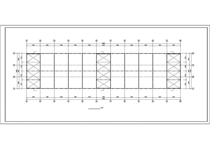 某地15m跨轻钢结构厂房结构施工图_图1