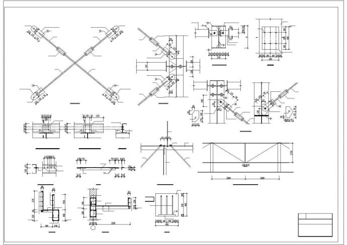 某39.6x17.6m单层钢结构厂房结构施工CAD图_图1