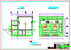 某排架结构水电站全套结构设计cad图纸-图二