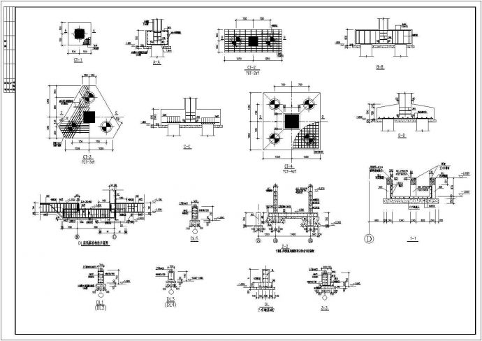 某五层电子综合楼框架结构施工CAD图纸_图1