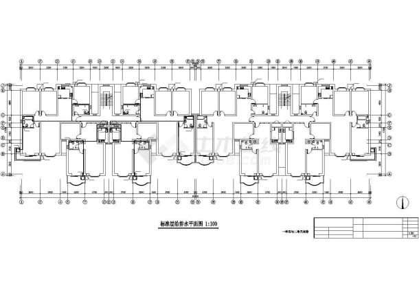 -1+7层住宅楼水施施工设计CAD全套图纸-图二