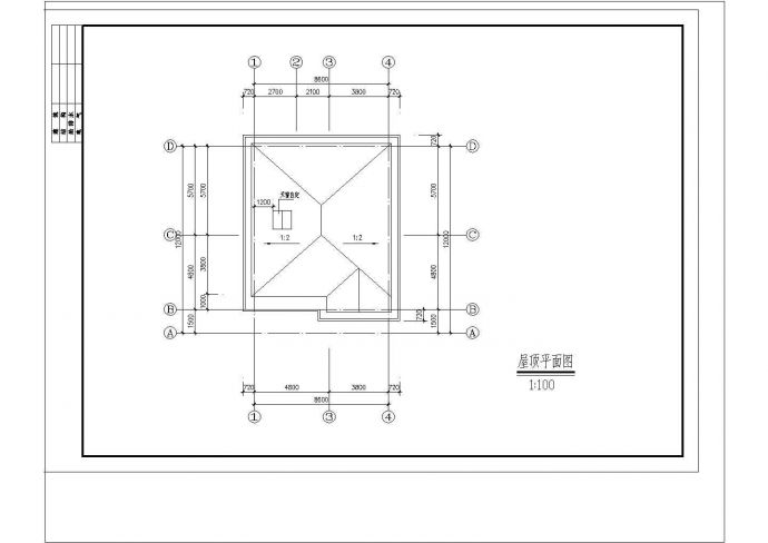 某300㎡地上三层框架结构别墅建筑结构施工CAD_图1