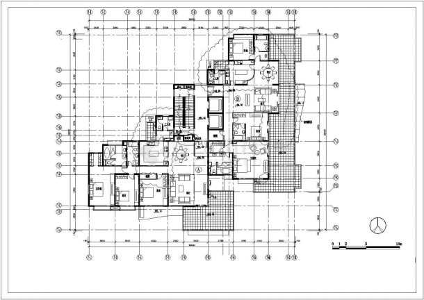 鄂尔多斯市某新建居住区经典实用的平面户型设计CAD图纸（共7张）-图一