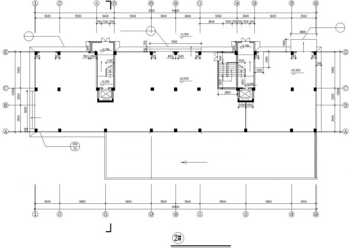 烟台市西苑小区8层框混结构住宅楼建筑设计CAD图纸（含闷顶层和架空层）_图1