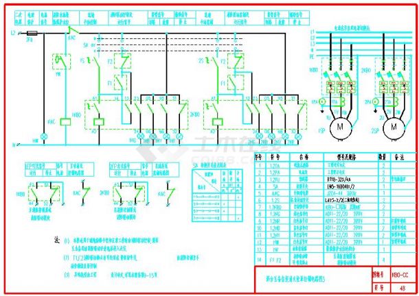 KB0-CC-48两台互备自投消火栓泵控制电路图3.dwg-图一