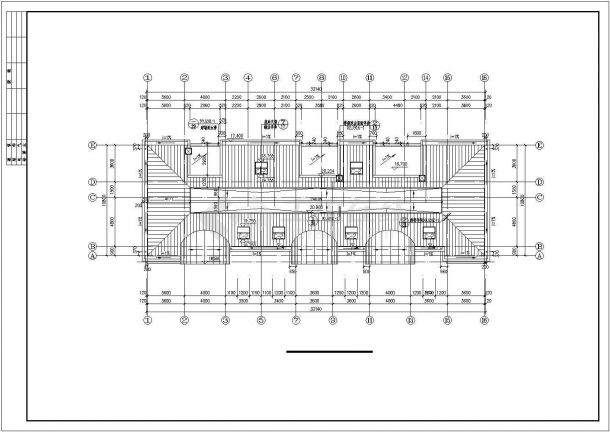 西安市百合花园小区6层砖混结构住宅楼建筑设计CAD图纸（含阁楼）-图一